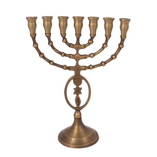 Authentique menorah bronze - menorah,