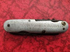 Couteau des armées alliées - couteau de poilu offert par le général Foch 1916 -