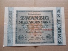 BILLET DE 20 MILLIARDS DE MARK