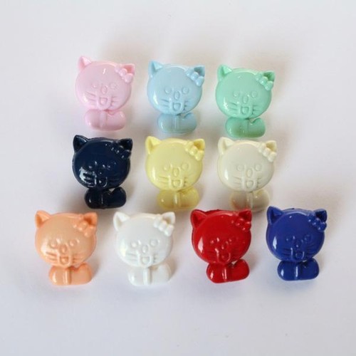 Boutons fantaisie chat - fantaisie,