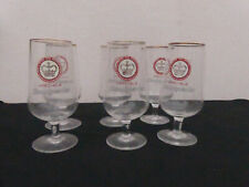 lot 6 verres à pied bière  - bière CHAMPIGNEULLES - 30 cl TBE émaillé