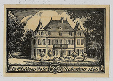 STRASBOURG (67) Robertsau Henri BACHER Illustrateur  le Château  1846