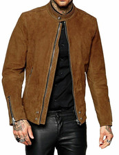 Blouson de motard en cuir