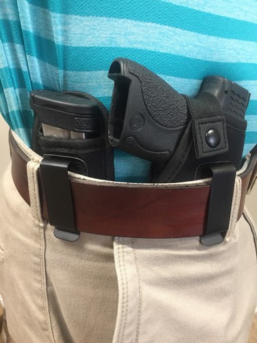 Concealed inside the waistband - inside,