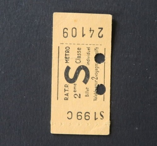 Ancien ticket paris ratp - ancien,