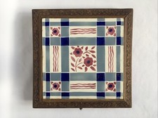 Ancien DESSOUS DE PLAT MUSICAL Carreau en Faïence de LONGWY Fonctionne !!!