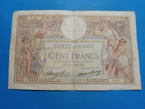 Ancien billet france 100 - france,