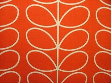 Tissu D'Artisanat En Coton À Motif Tige Linéaire Tomate D'Orla Kiely