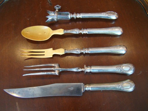 Manches argent fourré - manches, en