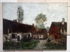 Grand Tableau Ancien Huile