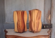 Paire de Vases bois