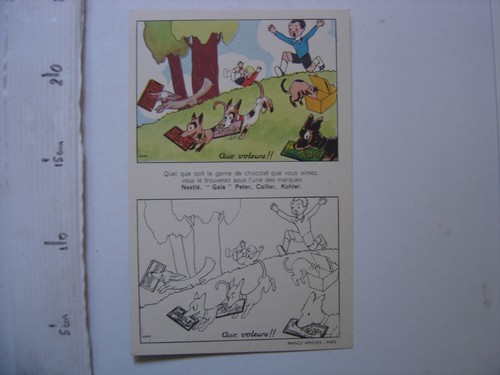 Nestle double carte postale - nestle,