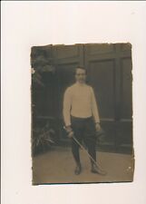 Grande photo bretteur escrime escrimeur sport art martial vintage épée fleuret