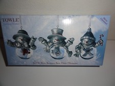 SET OF 3 SNOWMAN SNOW