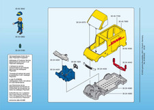 Playmobil Pièce de rechange pour Coursier / camionnette DHL 4401 , TBe