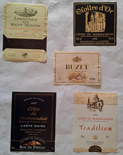 Lot etiquettes anciennes - de,