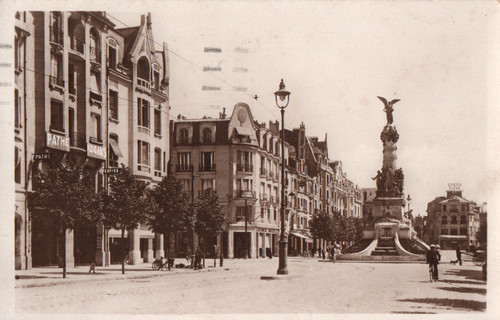 Carte postale reims place - carte,