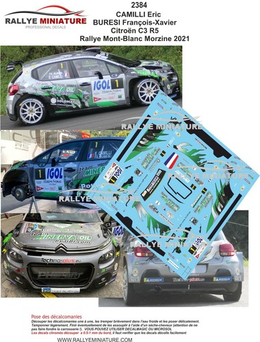 Decals ref 2384 - decals, 1/43