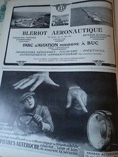 BLERIOT AERONAUTIQUE BUC + phares AUTEROCHE publicité papier ILLUSTRATION 1914 c