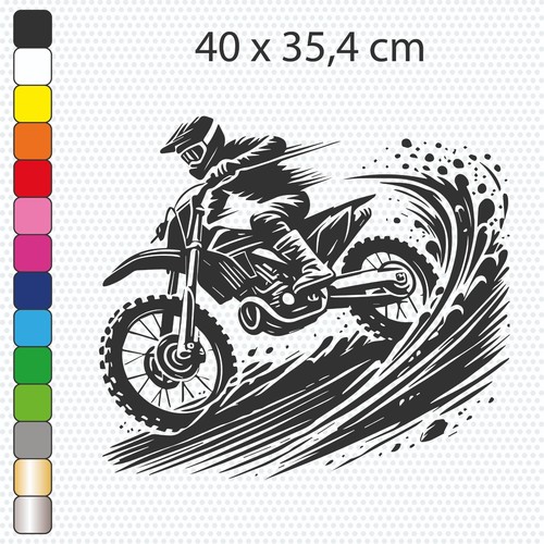 Moto cross sticker vinyle - moto,