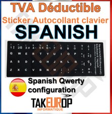 Ordinateur bureau Clavier Espagnol protecteur autocollant lettre keyboard layout