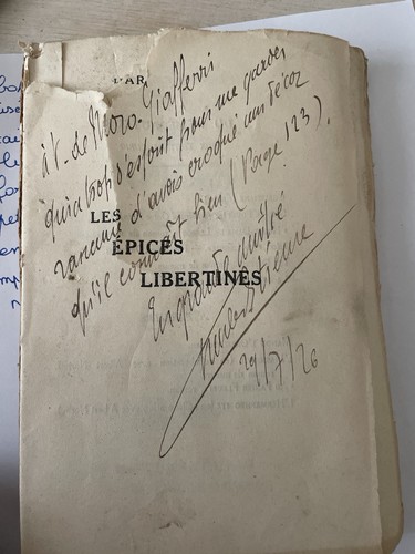 Livre ancien dédicacé - livre,