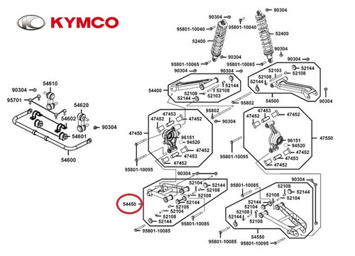 Neuf oem kymco bras - oem,