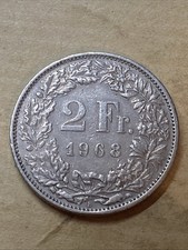 Pièce 2 francs, SUISSE 1968