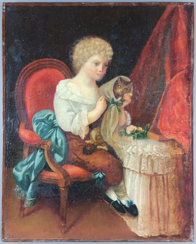 Ancien tableau enfant - ancien,