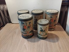 lot de 5 Boîtes en tôle