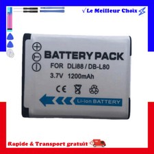Batterie D-Li88 DLi88 pour Pentax Optio H90, P70, P80, W90, WS80 1200mah