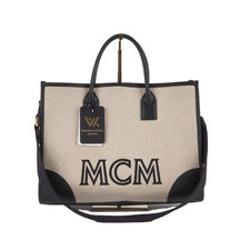 MCM Munich large toile tote
