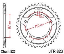 PIGNON ARRIÈRE JT 795 41