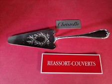 PELLE TARTE GÂTEAU RUBANS CROISÉS 27.5CM CHRISTOFLE BEL ÉTAT MÉTAL ARGENTÉ;