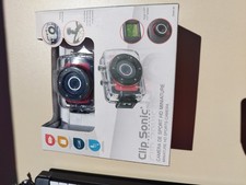 Caméra Sport HD Miniature Clip Sonic + Caisson Étanche Accessoires - NEUF