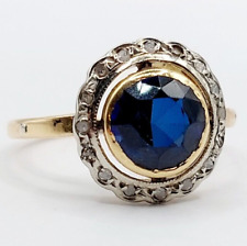 Bague marguerite art deco or