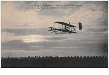 aviation . n°47161 . grande semaine d aviation de champagne . comte de lamber