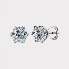 1ct VVS Moissanite Stud