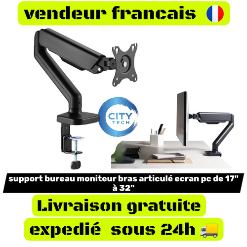 Support bureau moniteur bras - support,