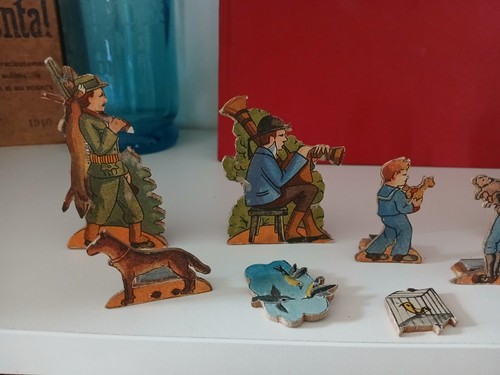 Jouet ancien bois figurine - jouet,