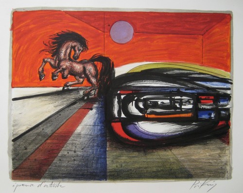 Priking franz lithographie - priking,