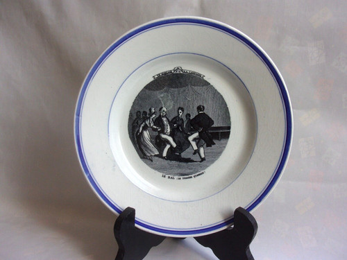 Assiette ancienne parlante - assiette,