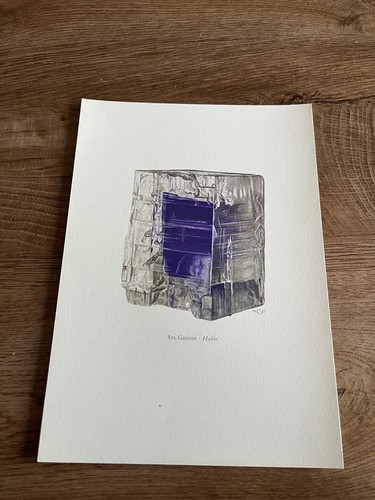 Gravure minéraux n101 sel - gravure,