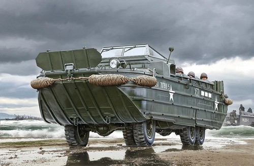 Véhicule dukw 2 gmc - dukw, 1/2