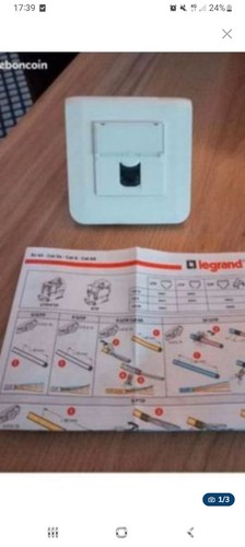 Lot prises rj45 legrand - prises,