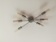 Plafonnier avec télécommande Lustre Luminaire Lampe De Plafond Éclairage Alu