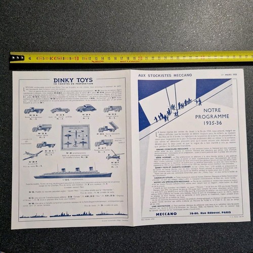 Dinky toys 1935 - toys, catalogue