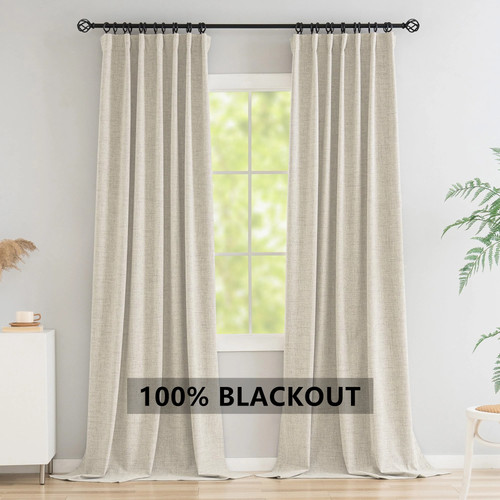 Rideau occultant lin 310cm