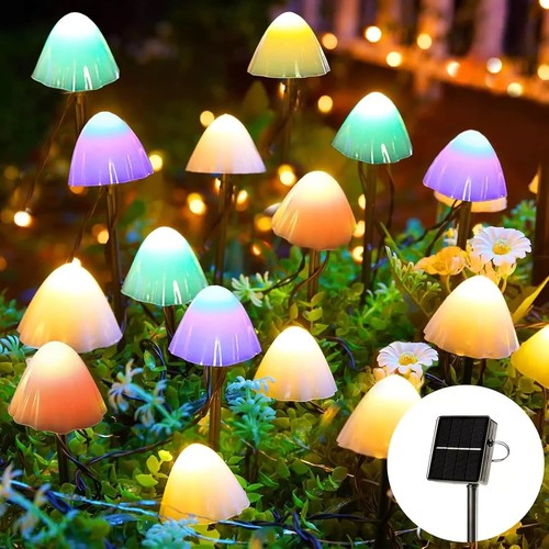 20led solar mushroom string - 20led,