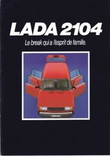 Catalogue Brochure LADA 2104 Break 10/1985 Belgique en français
